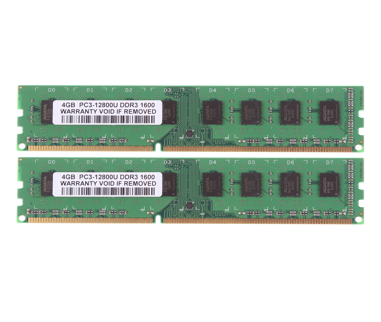 2pcs Hynix 4GB 2Rx8 PC3-12800U DDR3 1600Mhz 240PIN DIMM RAM Desktop Memory @ne