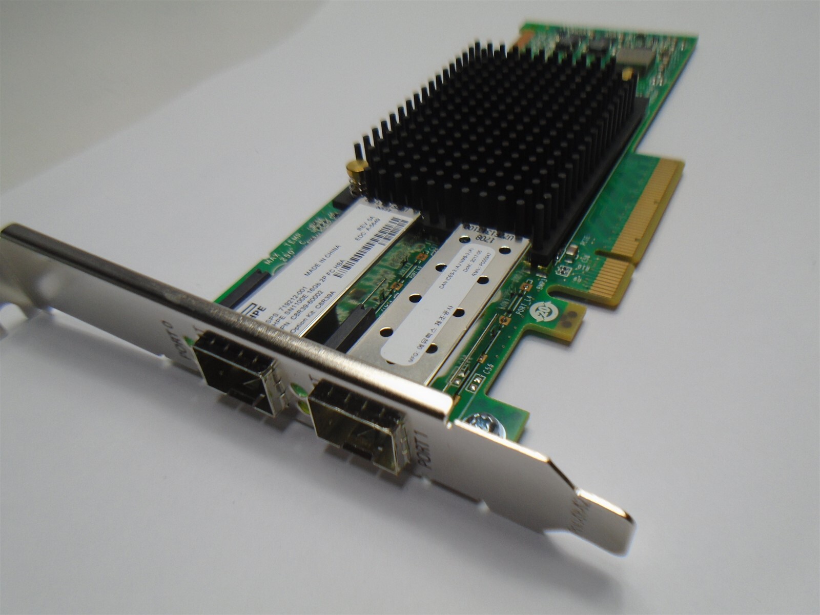 HP SN1100E Dual Port 16GbE Dual Port Fibre Channel HBA C8R39A 719212-001