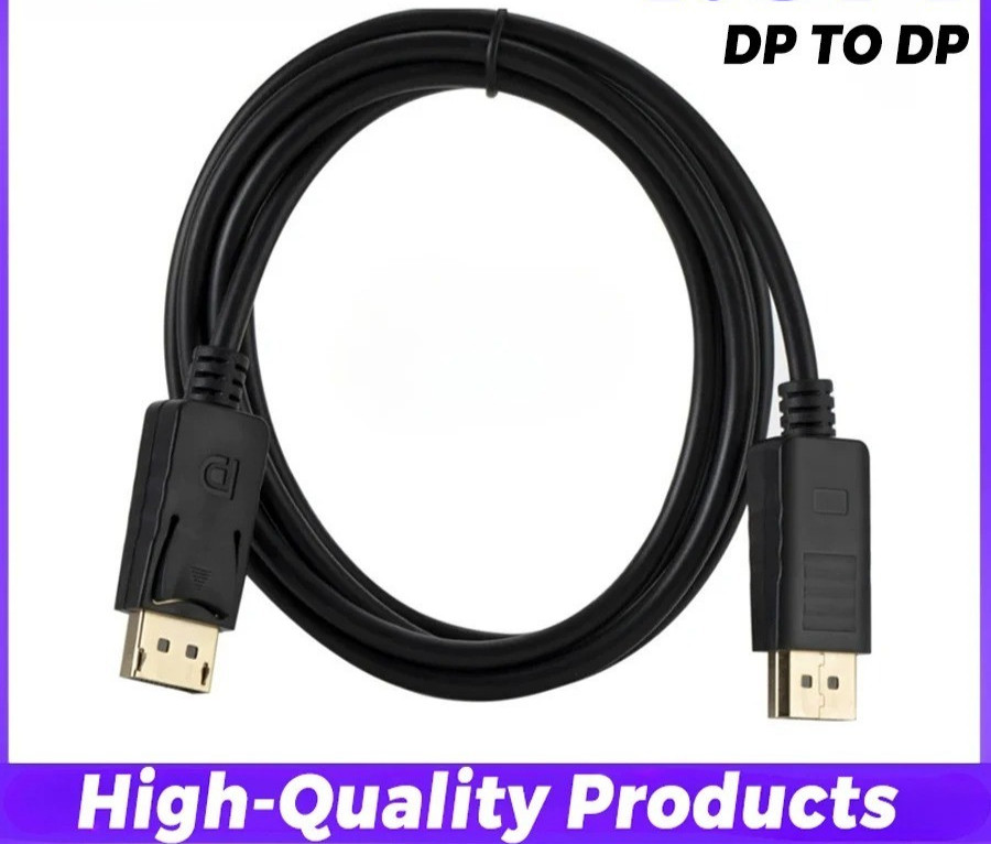 Displayport to Display Port Cable DP Male to Male Cord 4K HD w/ Latches 6ft/10ft
