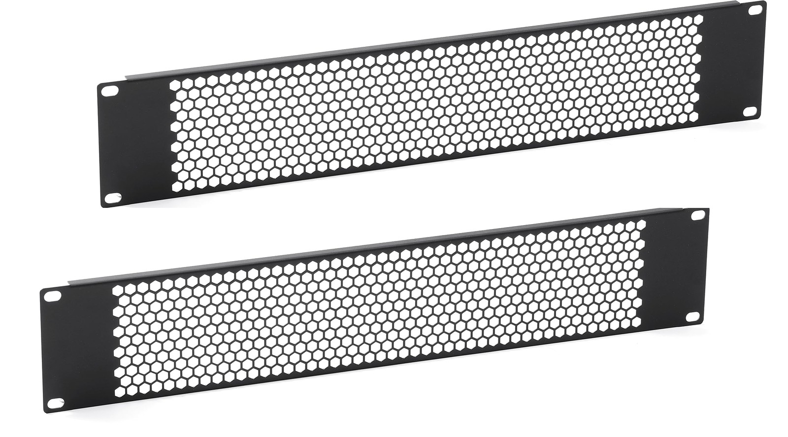 2PCS 2U Blank Rack Mount Panel Spacer with Venting for 19'' Server Rack Enclo...