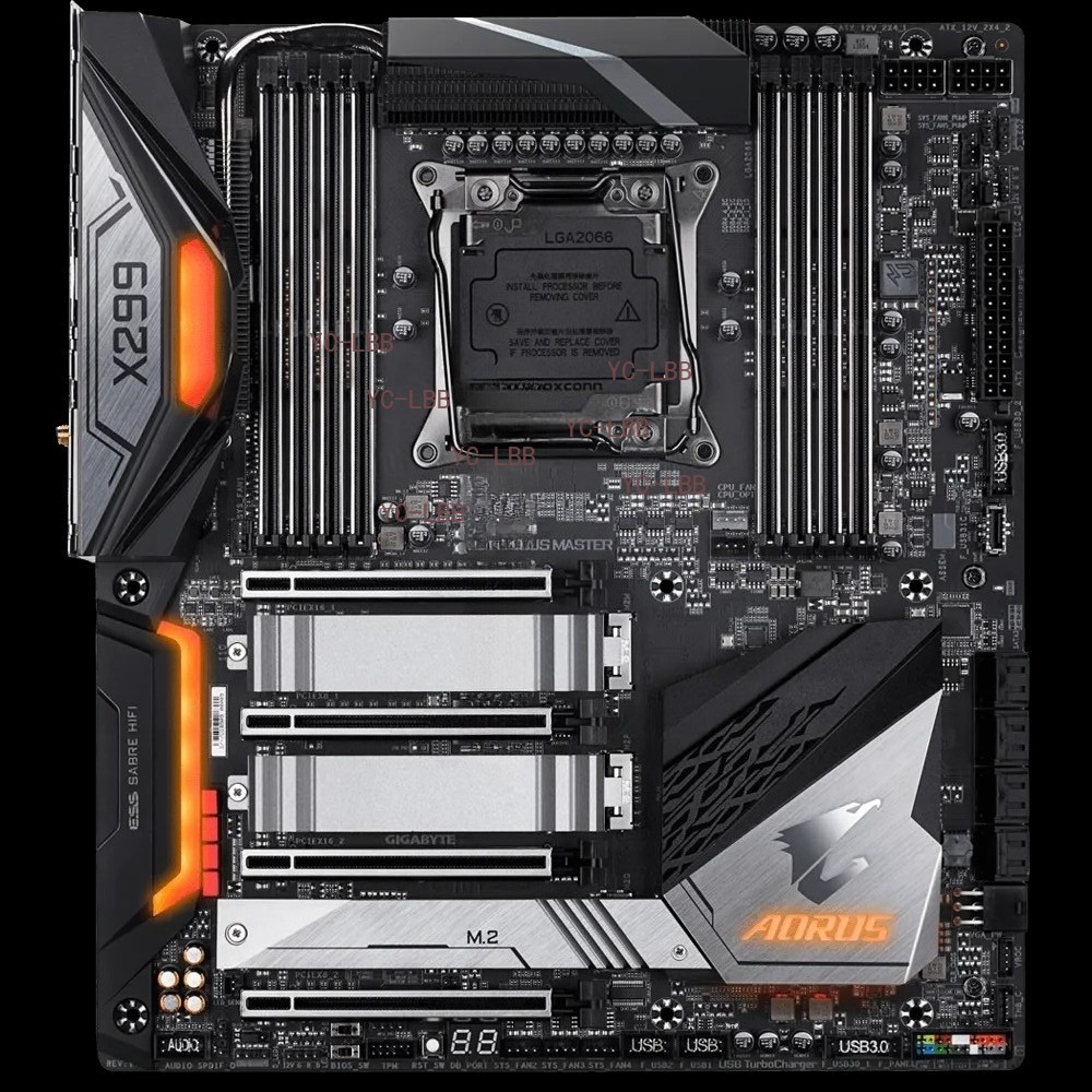 GIGABYTE X299X AORUS MASTER, LGA 2066, Intel Chipset DDR4 Motherboard