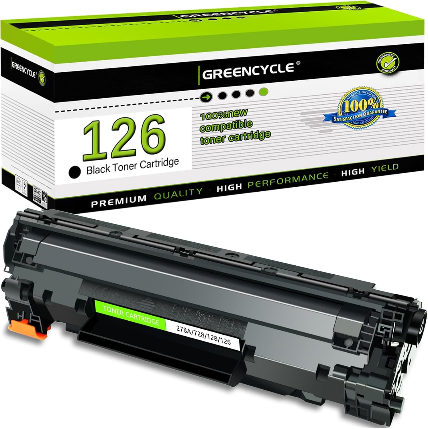 GREENCYCLE Toner Cartridge Lot For Canon126 CRG126 Imageclass LBP6200d LBP6230dn