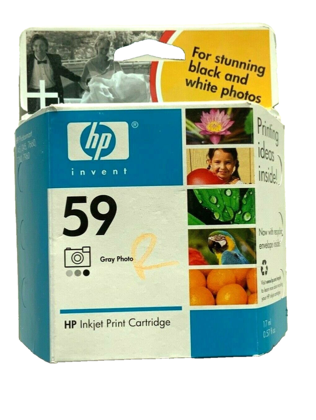  HP 59 C9359A C9359AN Gray Photo Ink Cartridge Sealed Carton 2/2006 New In Box 