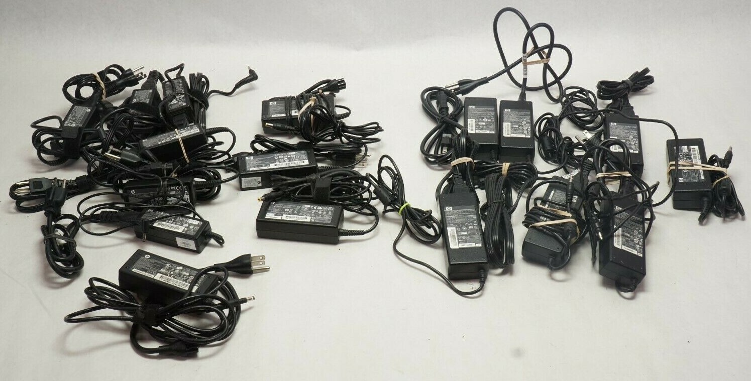 (17) OEM HP 45/65/90W Mixed Model Power Adapter Laptop Charger 