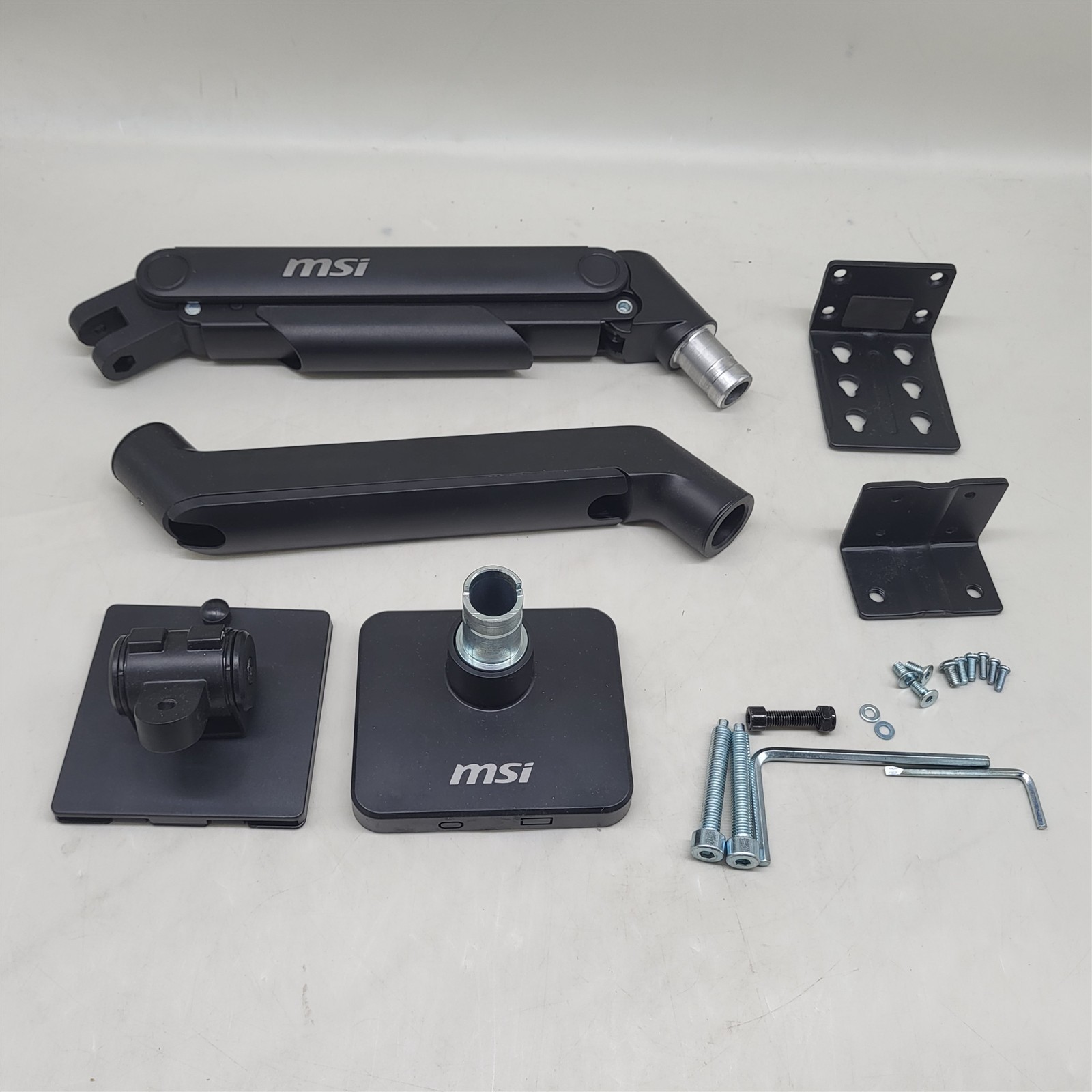 MSI MAG MT201 Single Monitor Stand Arm, Supports 17-49" Screens & 44 lbs, Black