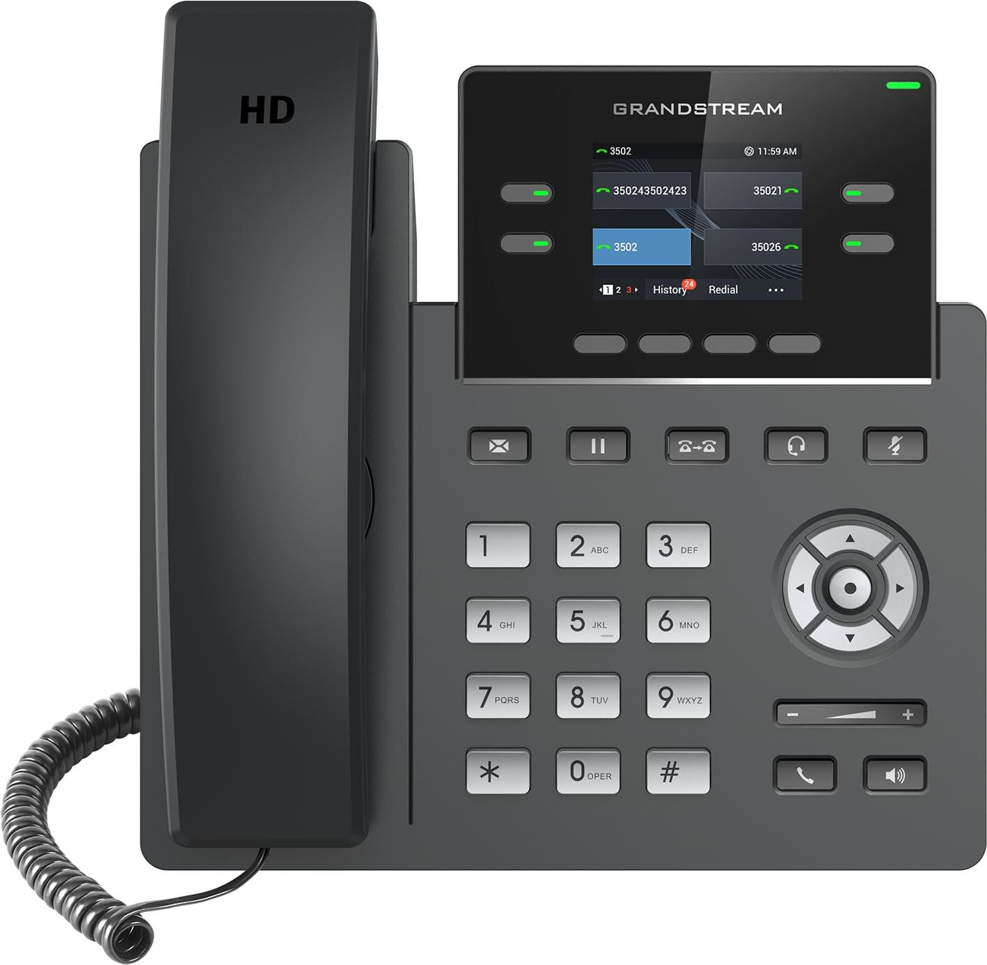 Grandstream GRP2612W IP Phone 4 Line WiFi PoE Color Display