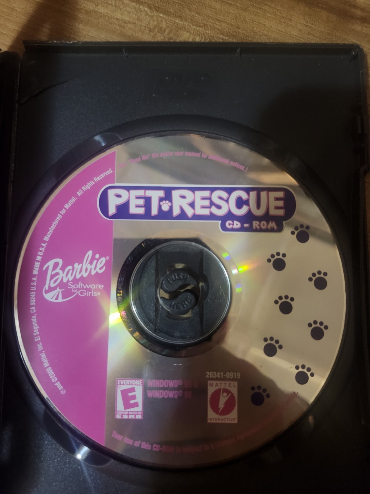 Mattel Barbie Pet Rescue CD-ROM Software Arts & Culture for Windows 95/98