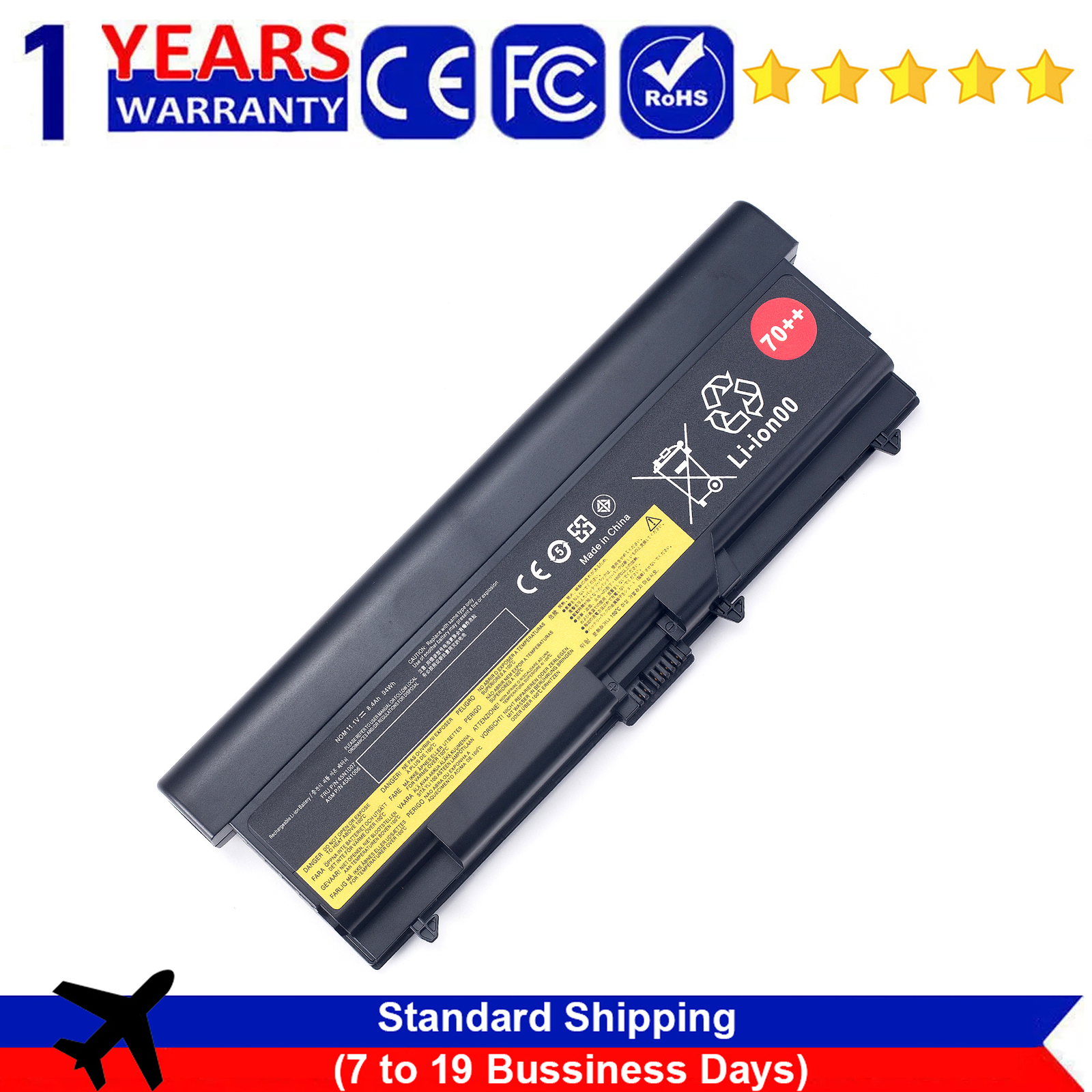 45N1007 45N1006 Battery For Lenovo ThinkPad T430 T530 W530 L430 T430i 70++ 9CELL