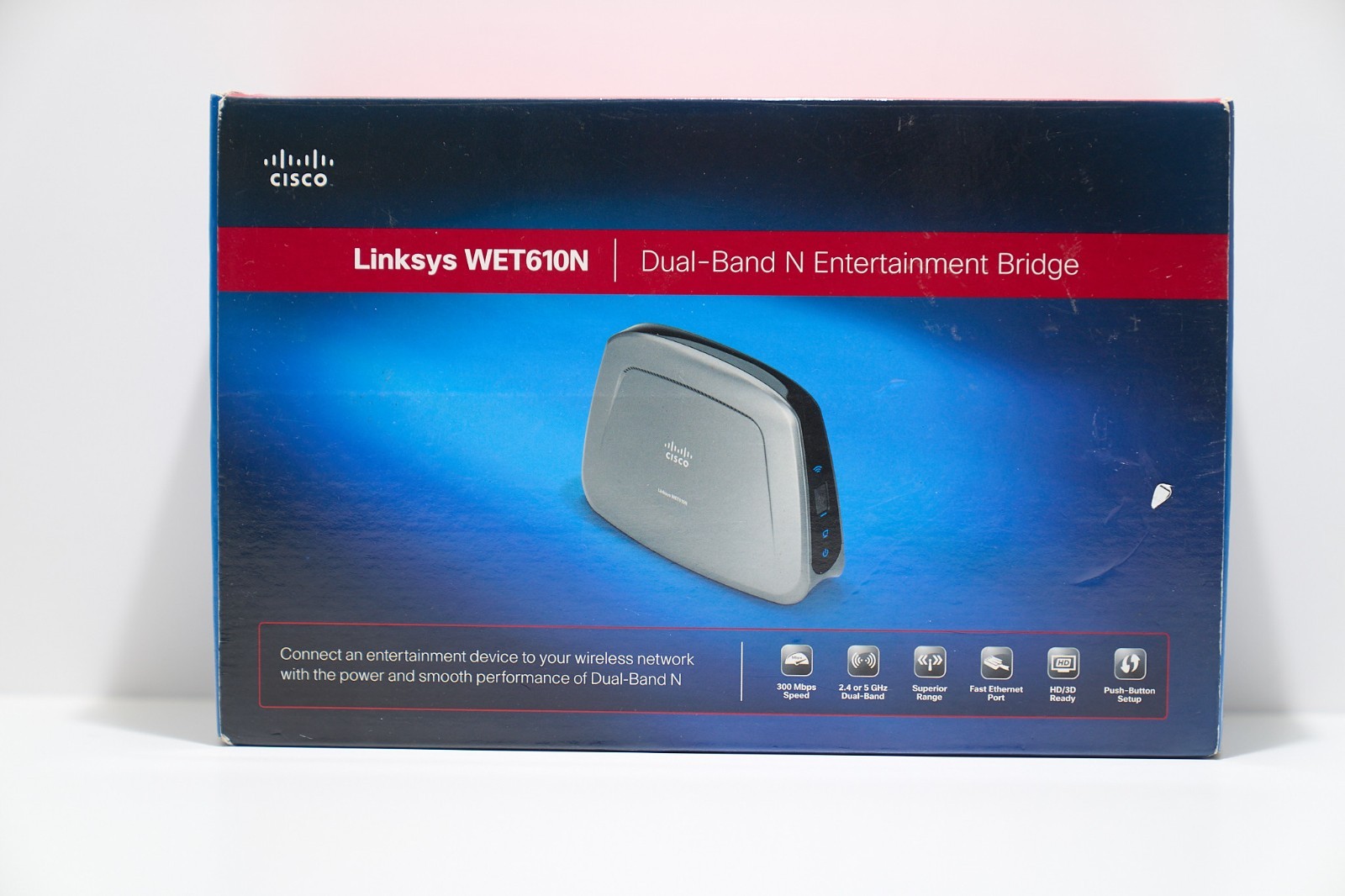 Cisco Linksys Dual-Band Wireless-N Gaming and Video Adapter - WET610N