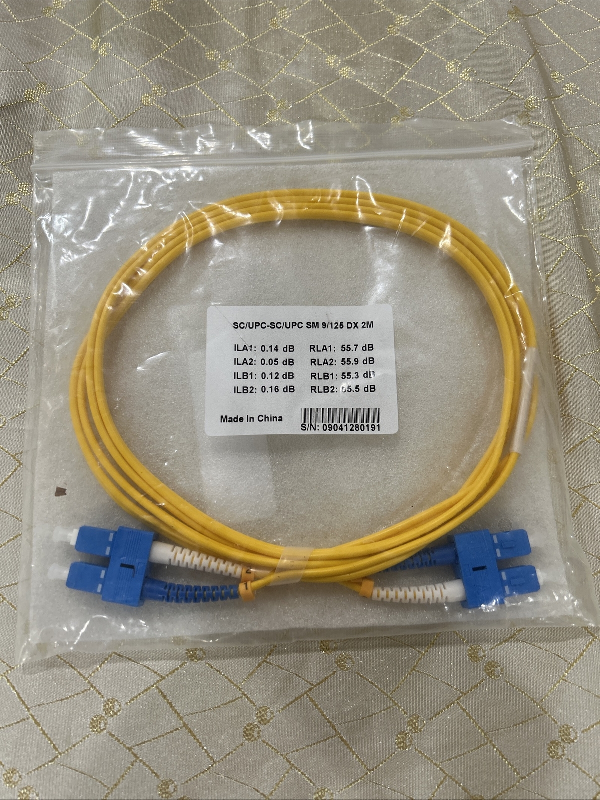 StarTech 2m Single-Mode Duplex 9/125 Fiber Optic Cable - SC/SC SMFIBSCSC2