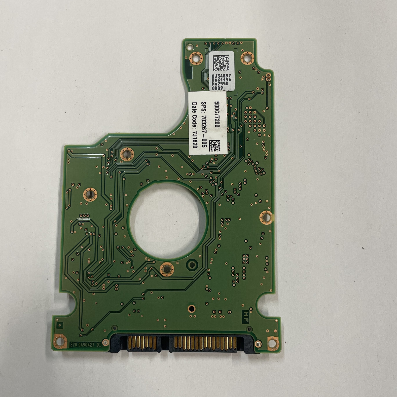 Hitachi 0J43635 2.5" SATA HDD PCB 220 0A90427 01 HTS545050A7E680 Z5K500-500