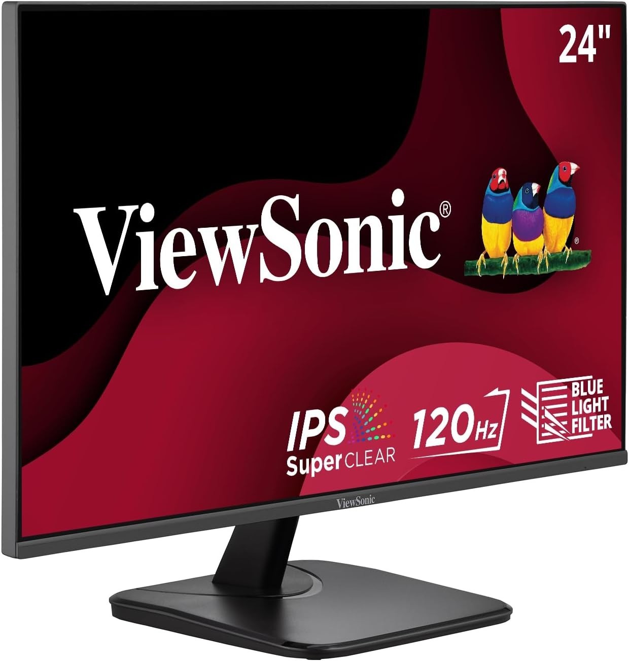 ViewSonic VA2456A-MHD 24 Inch 1080p IPS 120Hz Monitor HDMI DisplayPort VGA