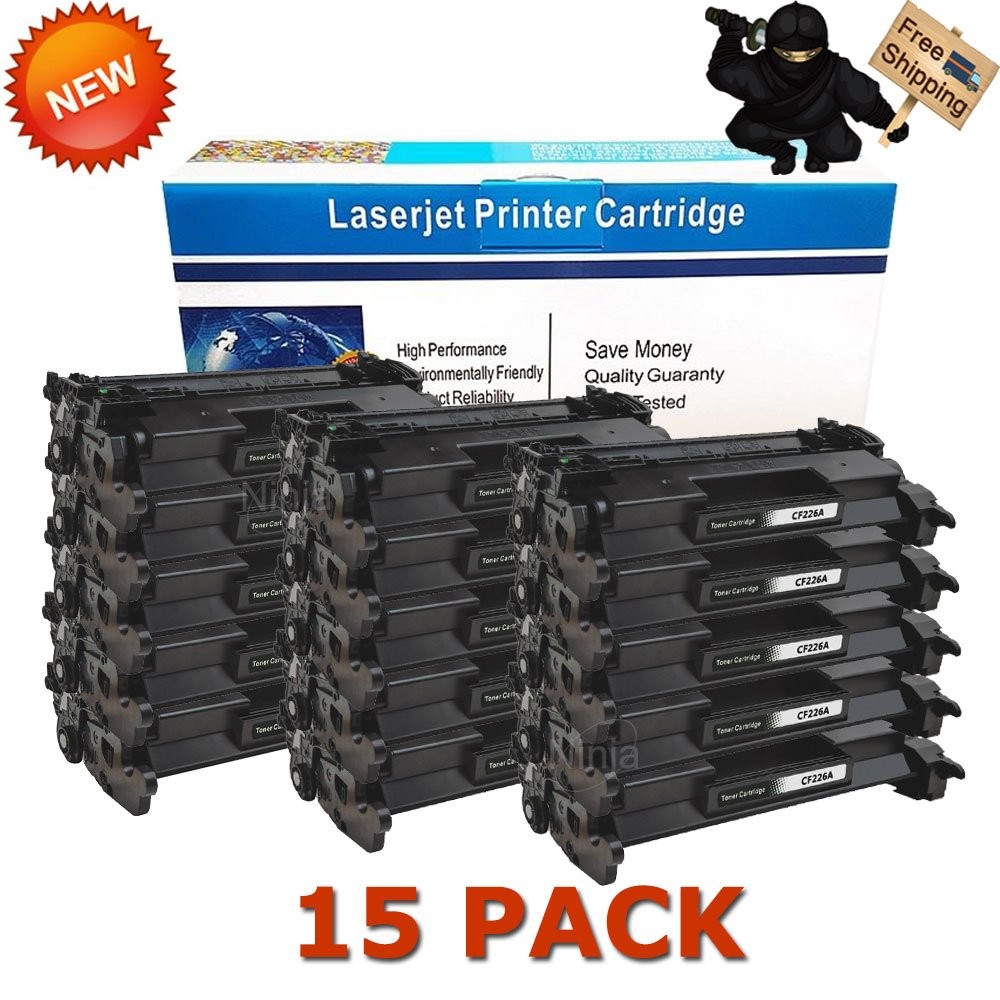 15 PK CF226A 26A Toner Cartridge For HP LaserJet Pro M402dn MFP M426fdw M426fdn