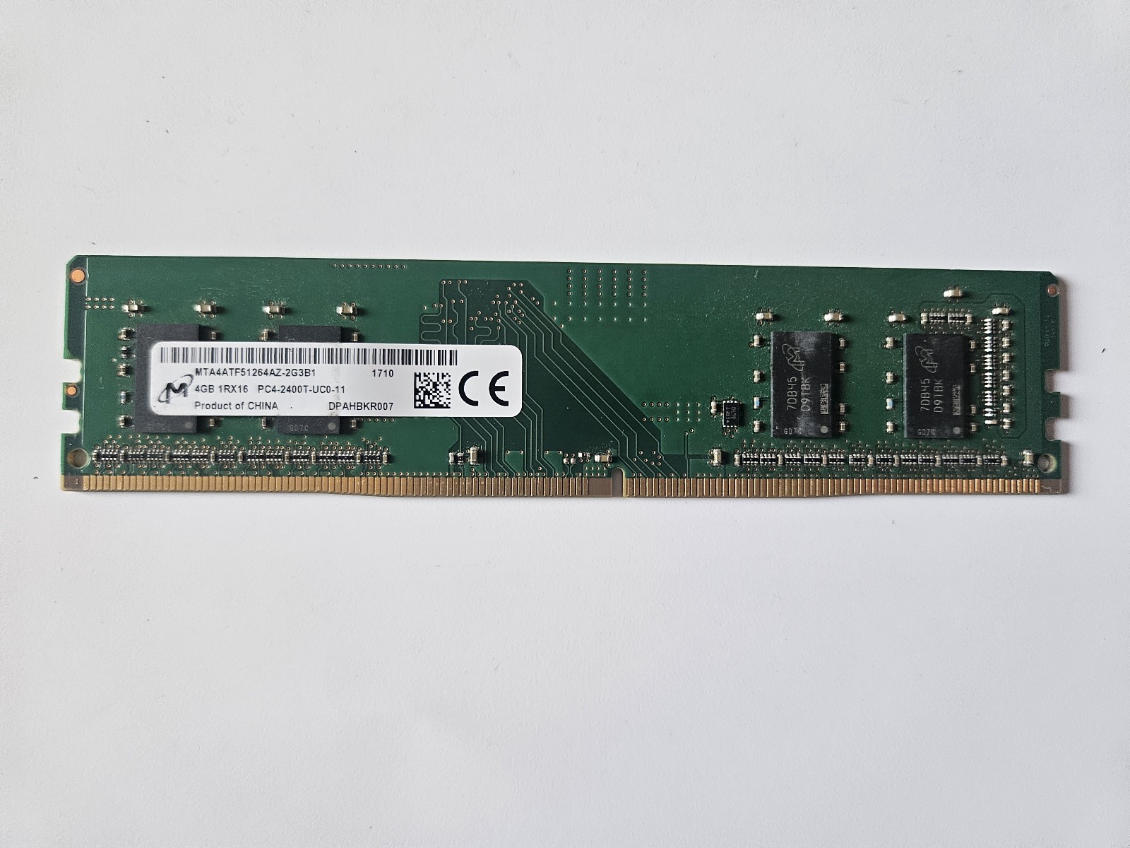 Micron 4GB (1x4GB) PC4-2400T DDR4 DIMM Desktop RAM