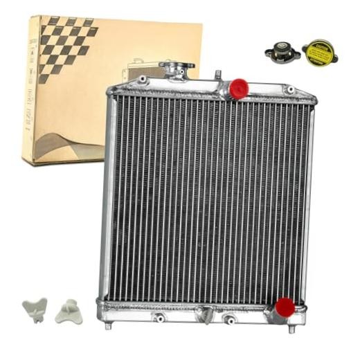 3 Row Aluminum Radiator Compatible with 1992-2000 Honda Civic EG EK Del 3-Rows