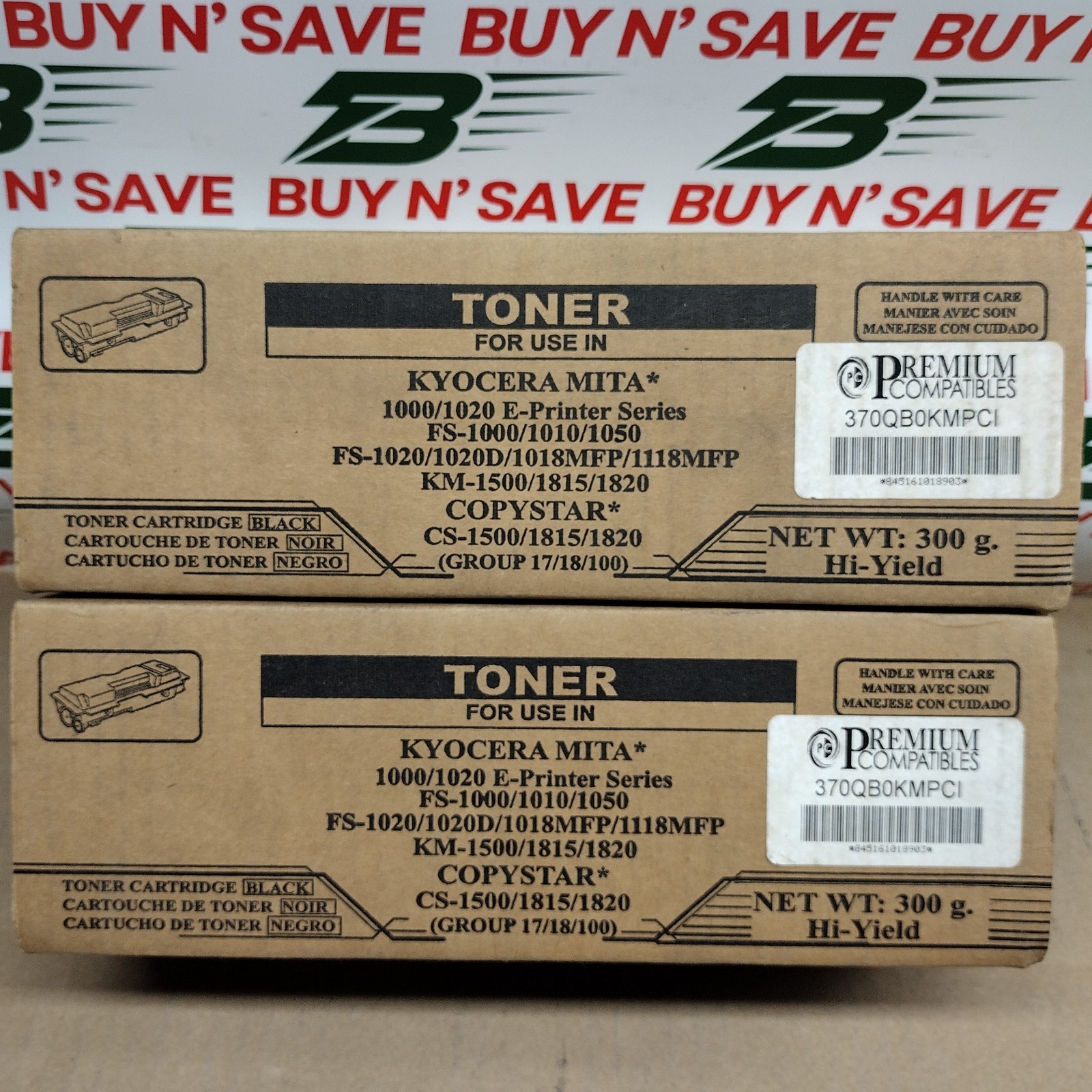 Lot of 2- Kyocera Mita 1000/1020 E-Printer Series Copystar CS-1500 Black - NEW