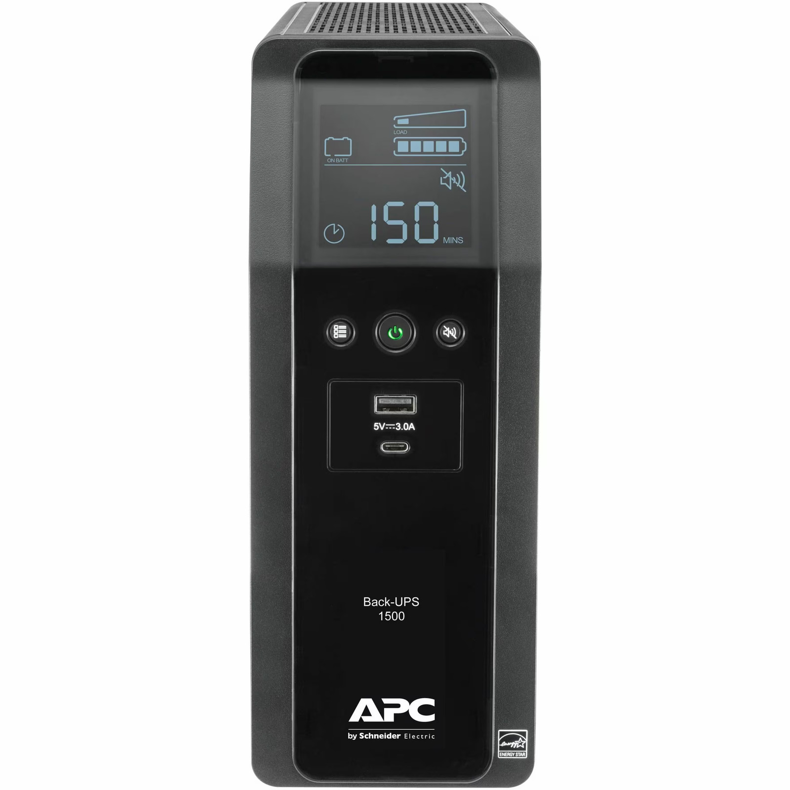 APC - UPS Battery Backup Pro, 1500VA/900W, Tower, 10 Outlets, LCD Display, US...