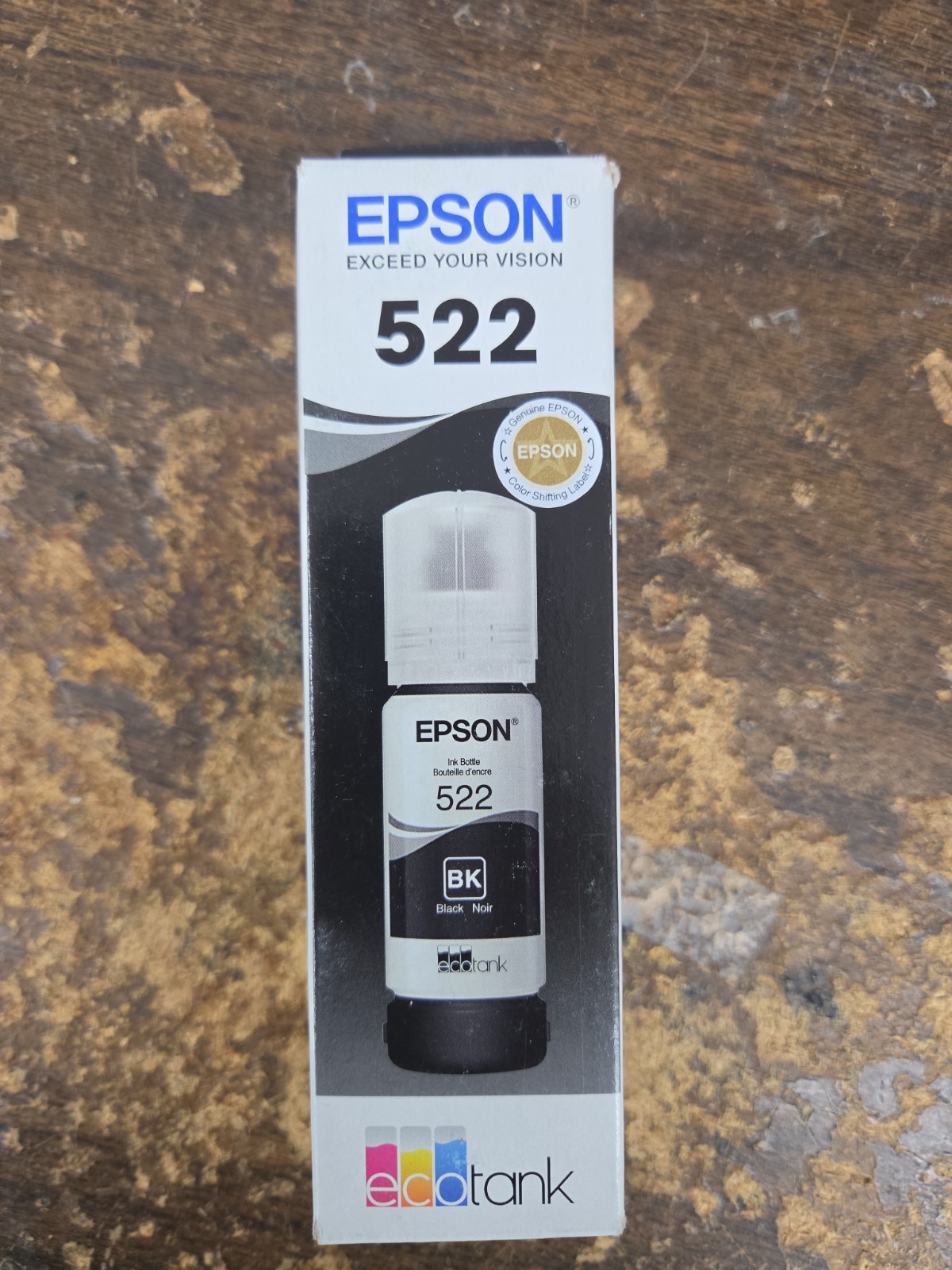 EPSON 522 EcoTank Ink Ultra-high Capacity Bottle Black 2027 Expire