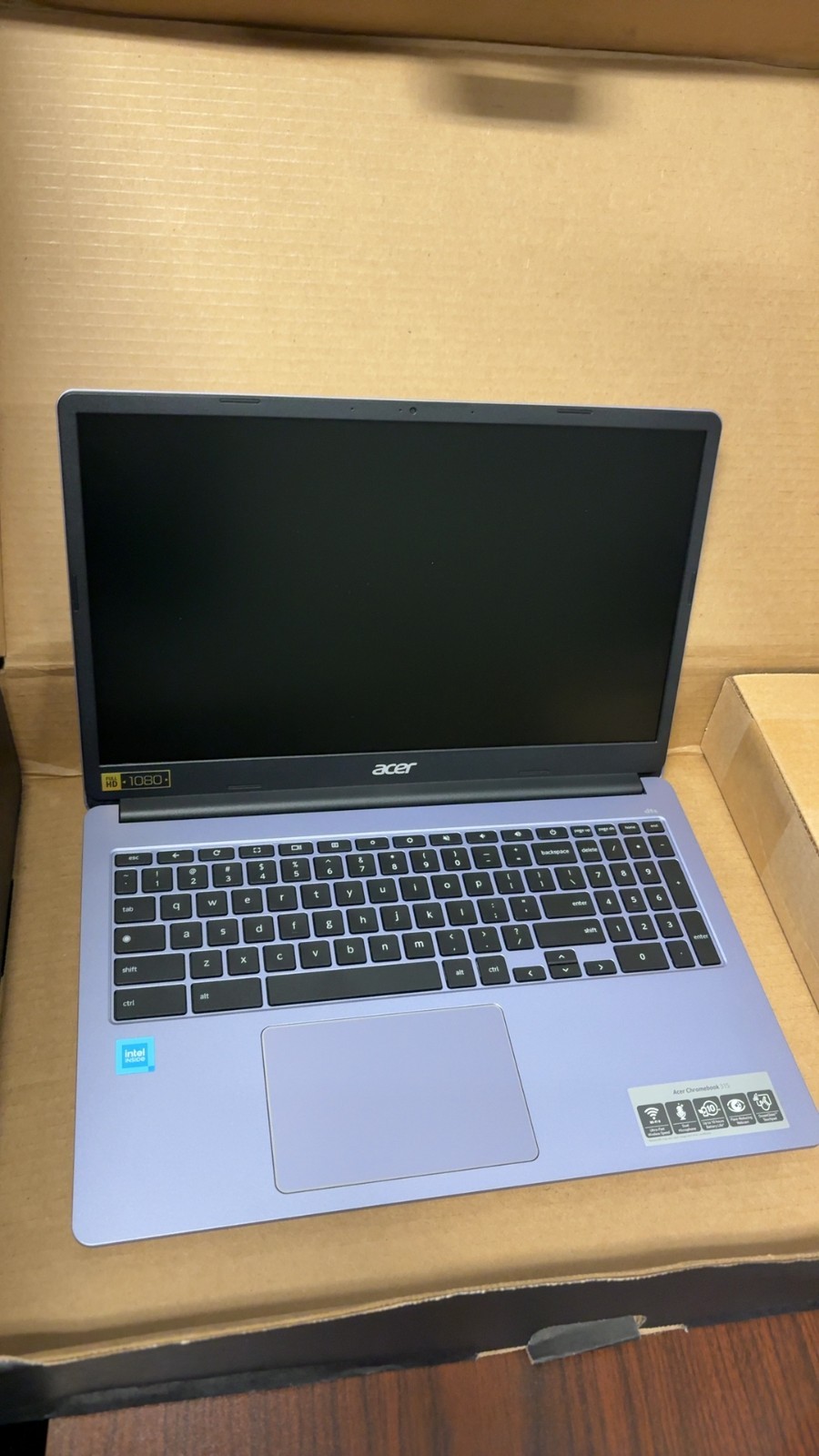 Acer Chromebook 315 CB315-4H 15.6" FHD Intel Celeron N4500 4GB 64GB Purple
