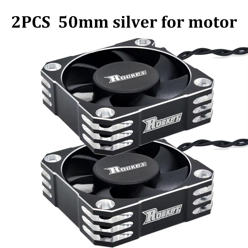 SURPASS HOBBY 2PCS Metal Cooling Fan 25-50mm RC Motor ESC Heat Sink