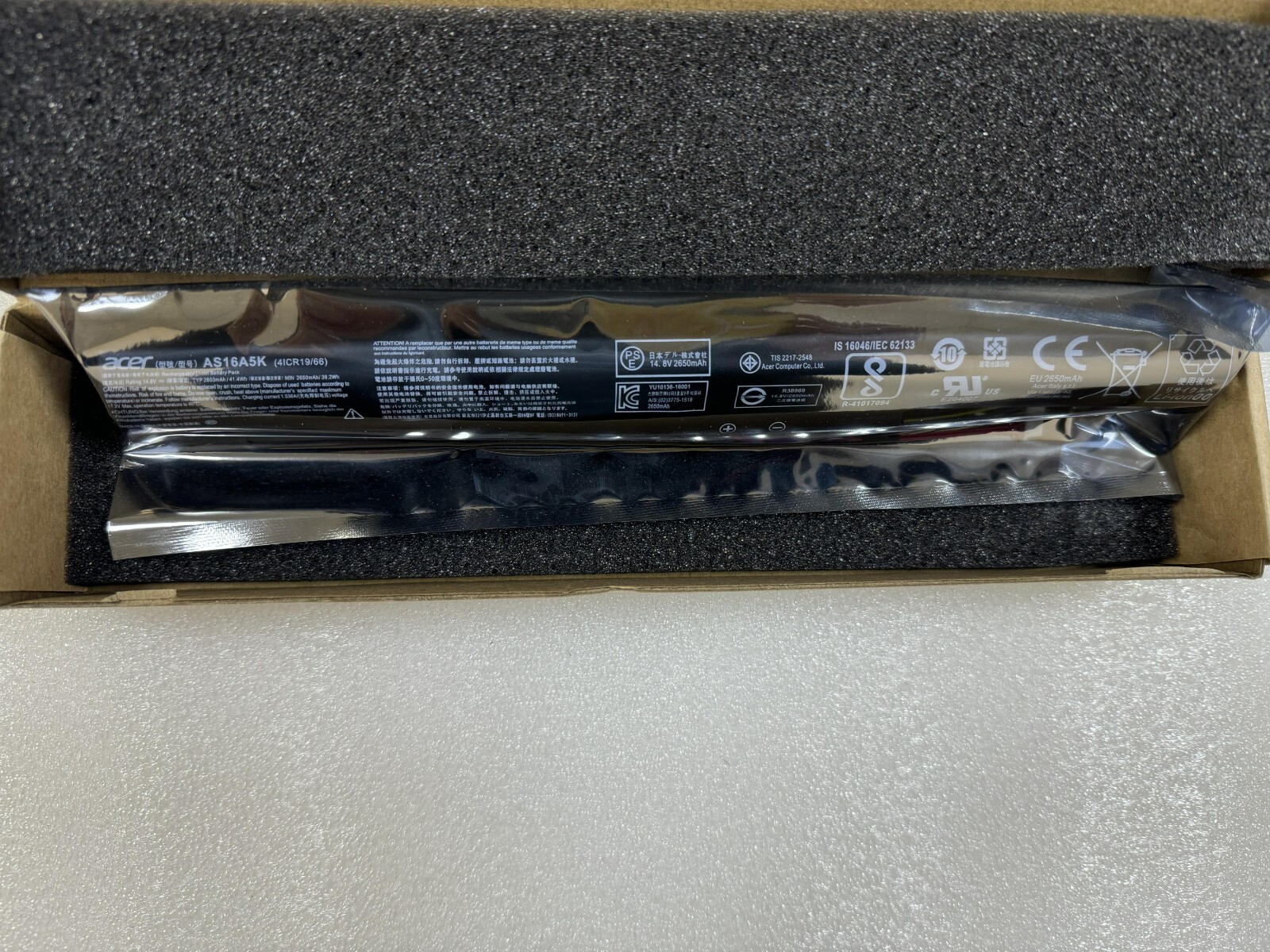 New AS16A5K AS16A7K AS16A8K Battery for Acer Aspire E15 E5-475G E5-575G