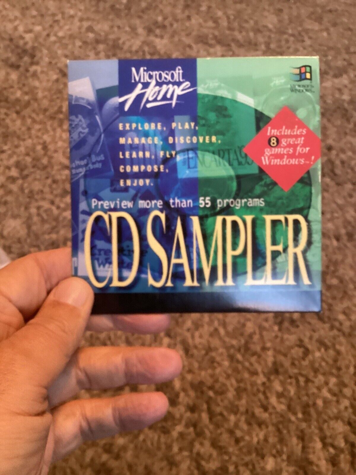 Microsoft Home CD Sampler 1995 Microsoft Windows Software PC