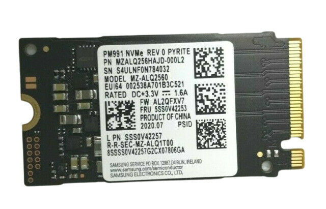 Samsung PM991 256GB,Internal,M.2 (MZALQ256HAJD) Solid State Drive