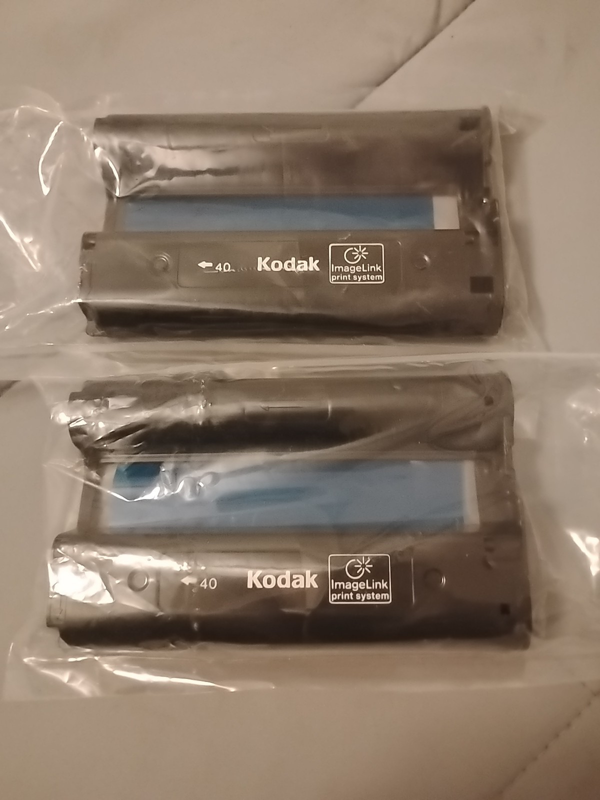 2 KODAK IMAGELINK 40 PRINT SYSTEM CARTRIDGES TONER CYAN NEW