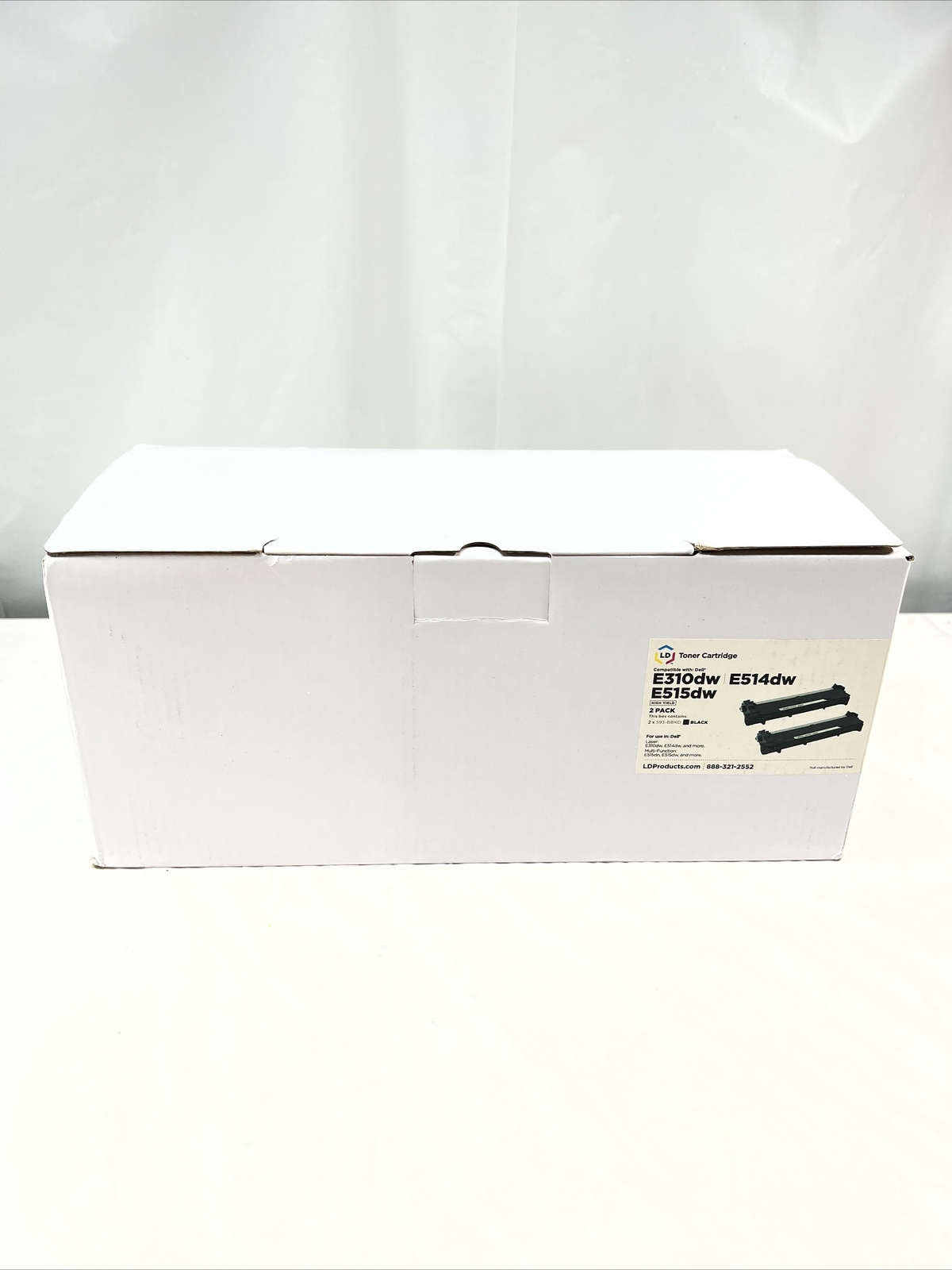 LD Comp Black Cartridge for Dell Toner 593-BBKD E310dw, E514dw, E515dn | 2 PACK