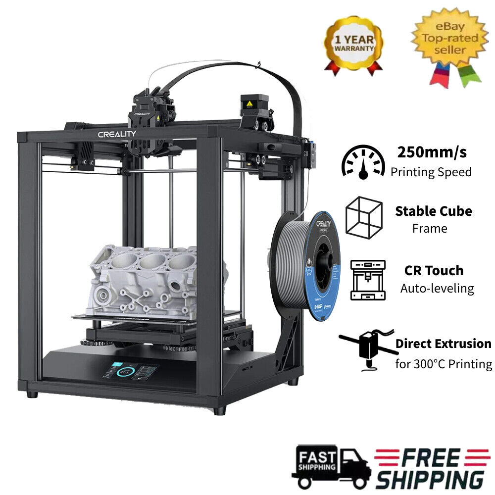 Creality Ender 5 S1 3D Printer 250mm/s CR Touch Auto Leveling Direct Extrusion