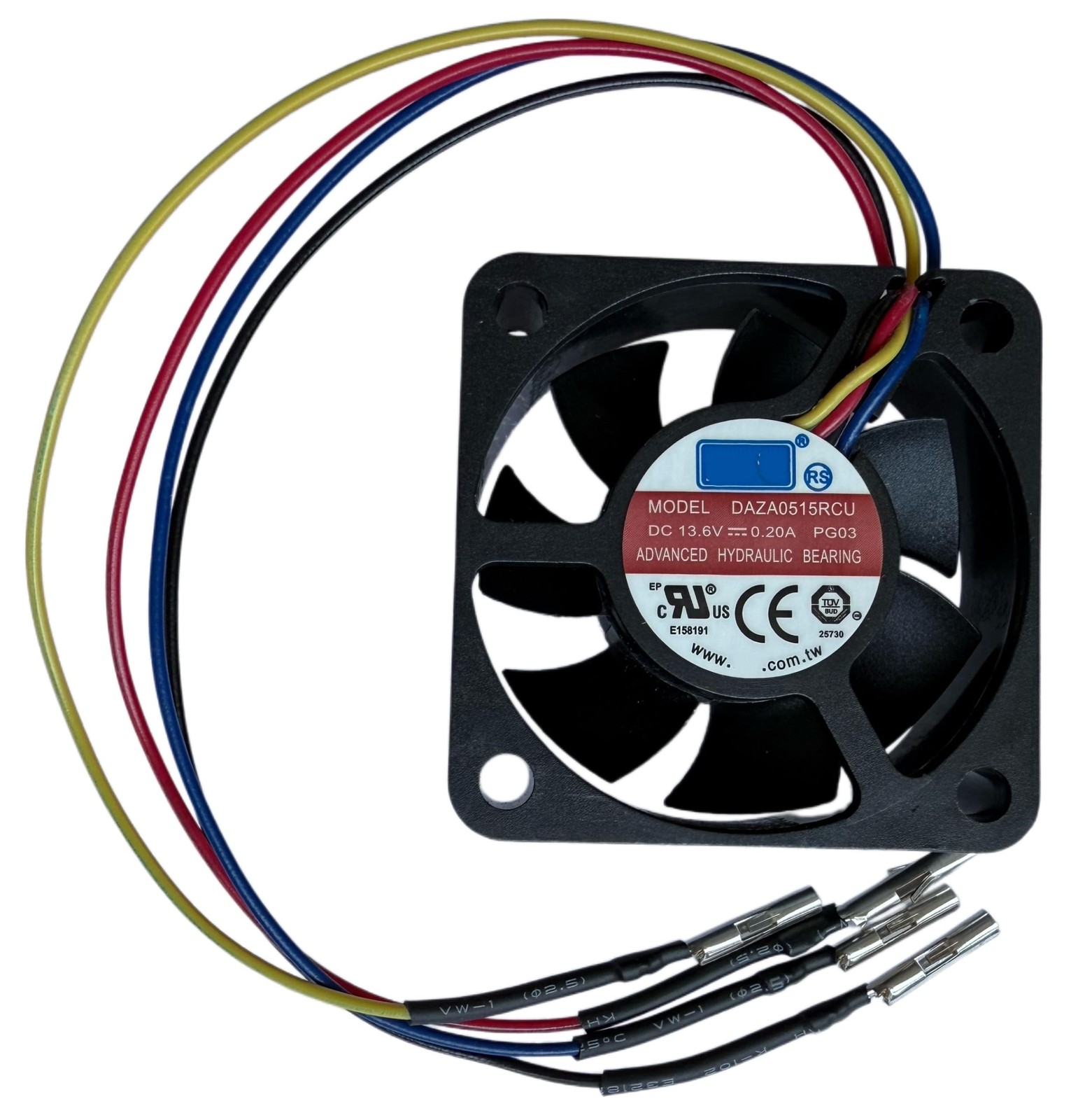 Cooling Fan for AVC DAZA0515RCU DC13.6V 0.20A 5015 50x50x15mm 2400 RPM 4Wire
