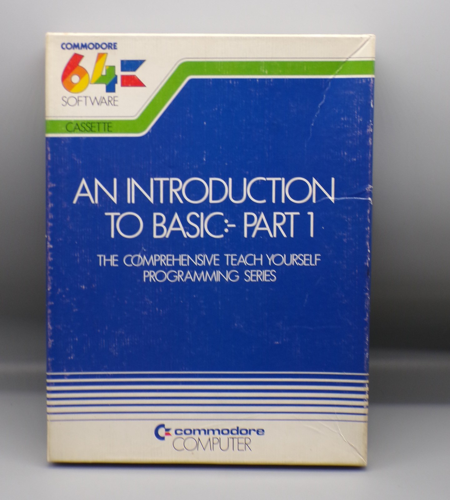 Vintage COMMODORE 64 software cassette INTRODUCTION TO BASIC programing C64 