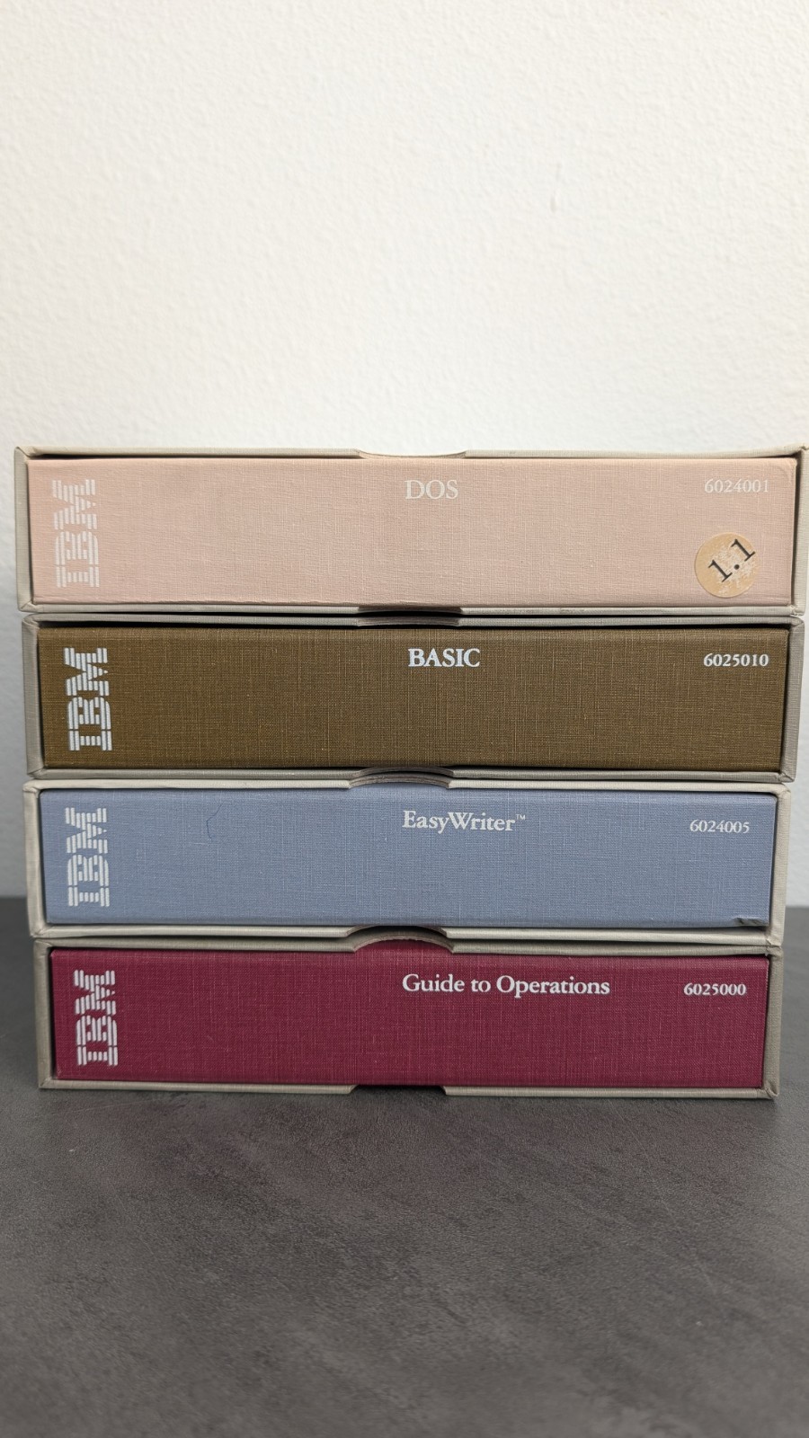 IBM BOOK LOT 4 Boxes- Basic/DOS/Guid To Operations/Easy Writer- Minimal Use