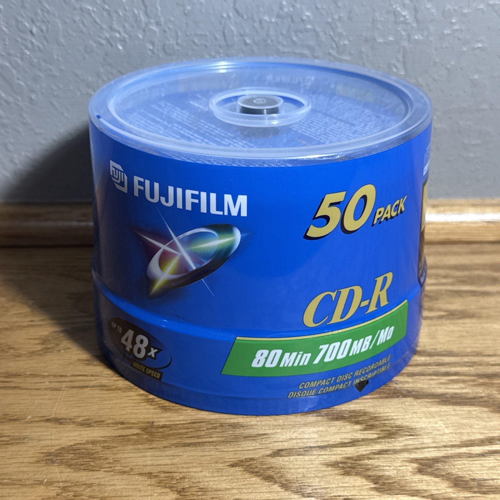 Fujifilm CD-R 50 Pack 80 min 700MB/MO 48X Blank CD Discs CDR  Made In Japan