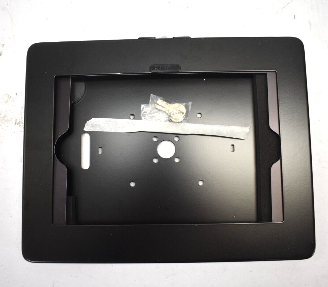 CTA Digital Tablet Locking Wall Mount Unit Enclosure Black Metal Device