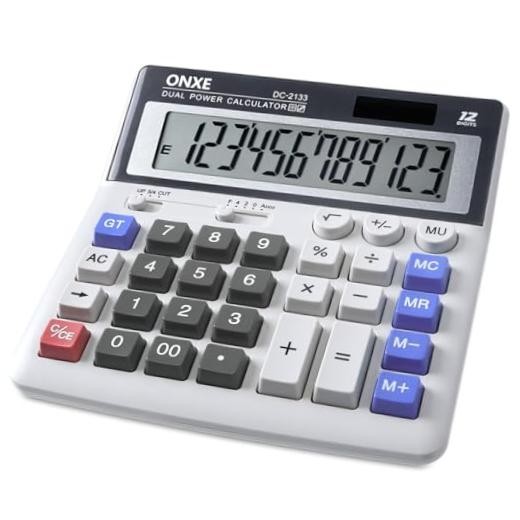 12 Digit Desk Calculator,Calculators Desktop with Extra Large 4.9" LCD Display