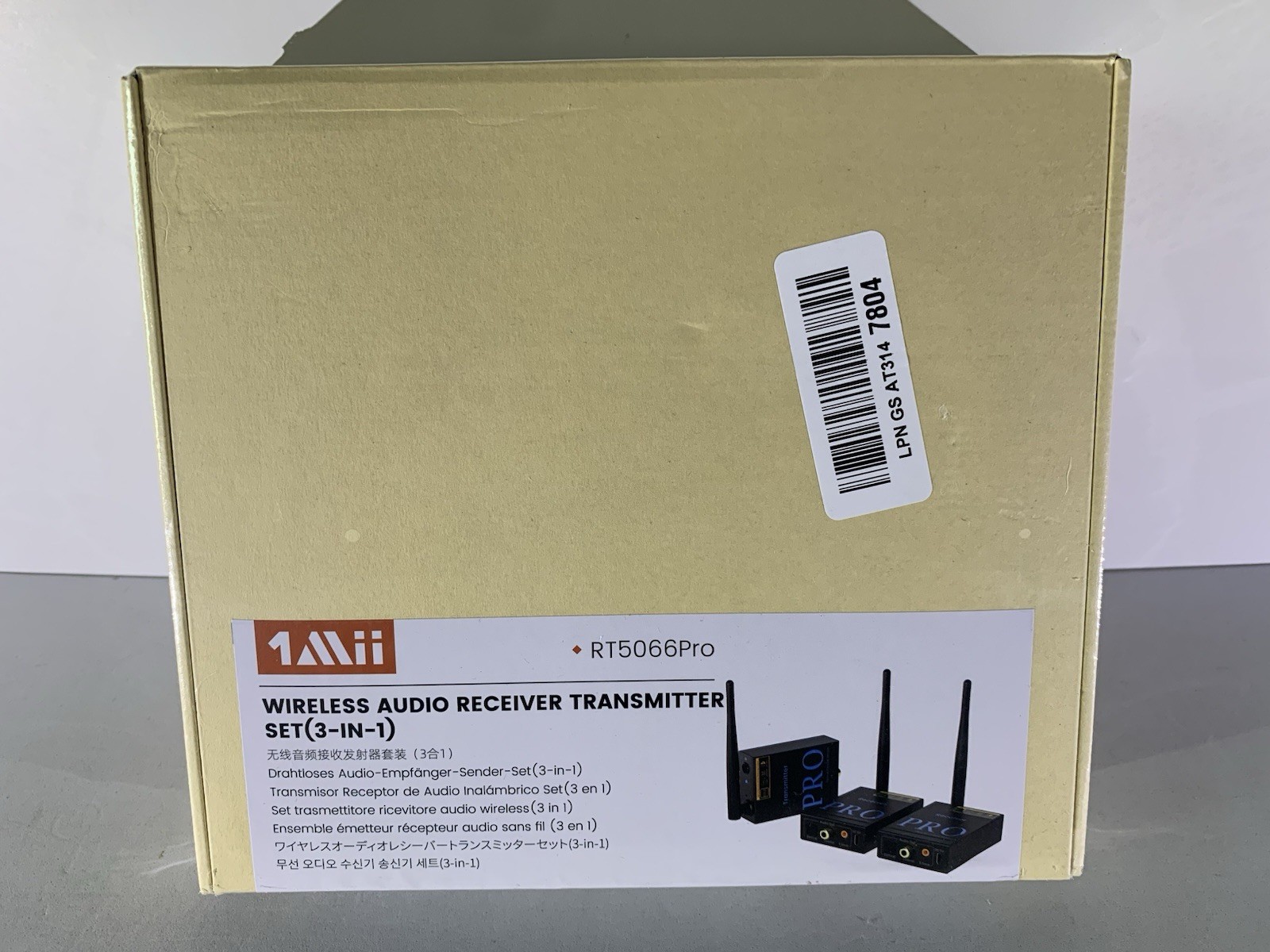 1Mii RT5066 Pro 3-in-1 Wireless Audio Transmitter & 2 Receivers Subwoofer Kit