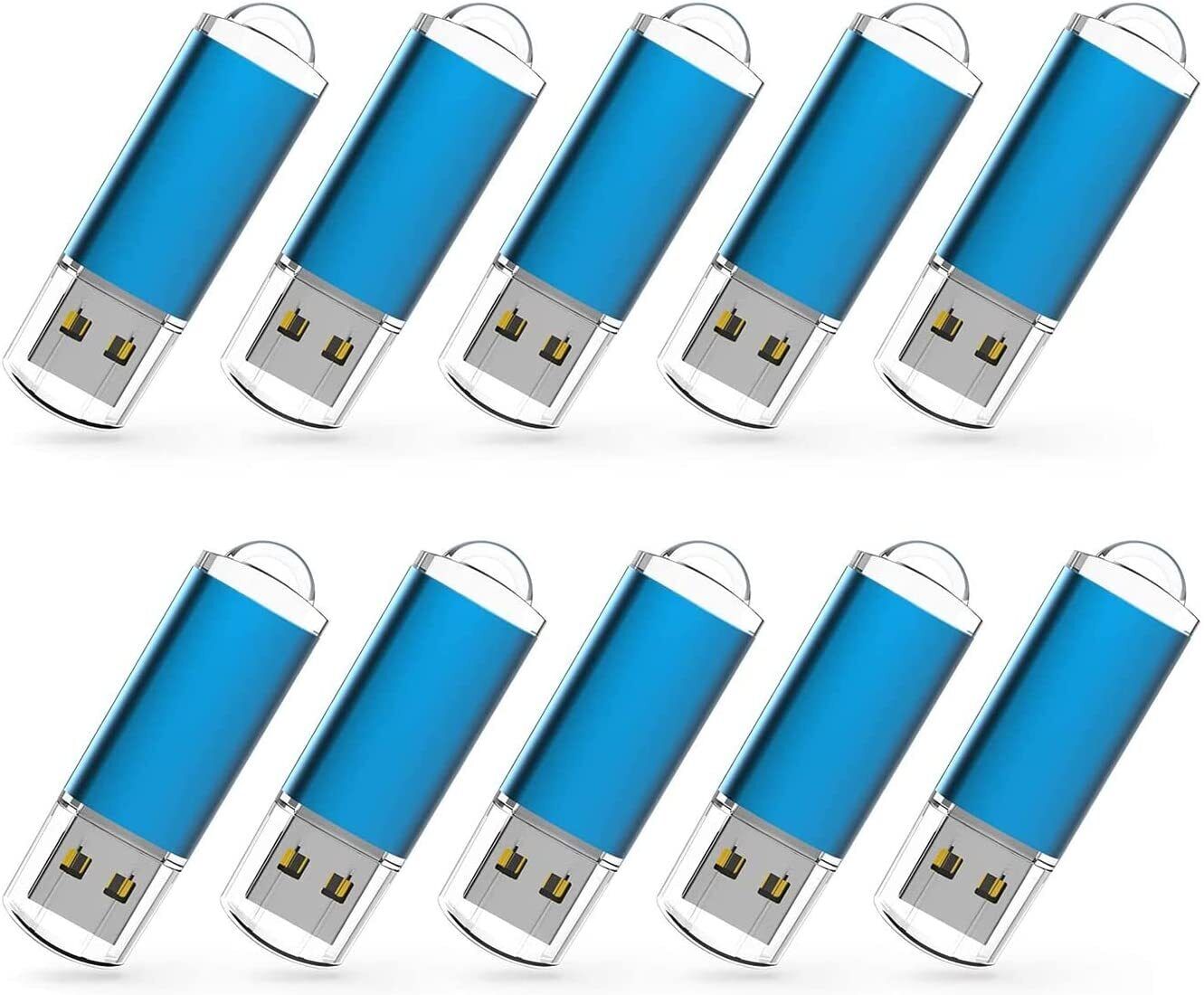 Wholesale 10/ 20/ 50/ 100pcs USB 2.0 16GB Metal Rectangle USB Flash Drive Memory