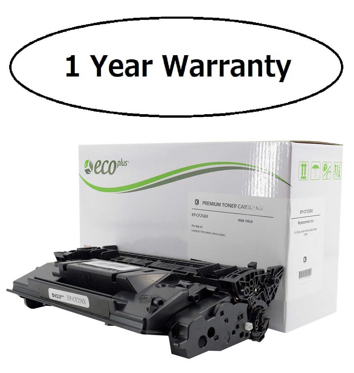 Search4Toner Compatible Replacement For HP CF258X 58X Reman OEM Chip M404 M428