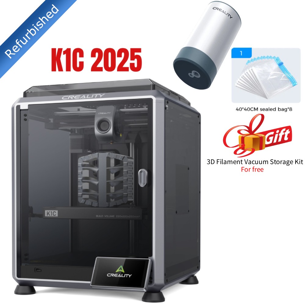 【Refurbished】Creality K1C 2025 3D Printer 600mm/s with Filament Vacuum Storage