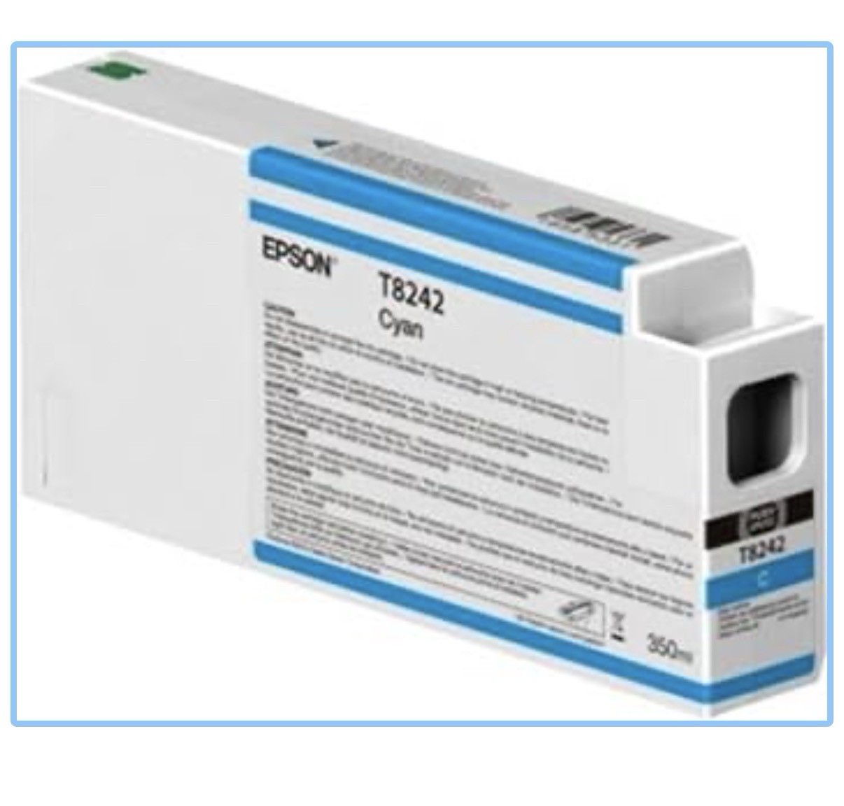 Epson UltraChrome HD Ink Cartridge - 350ml Cyan (T824200) *BEST BY 2022-2023