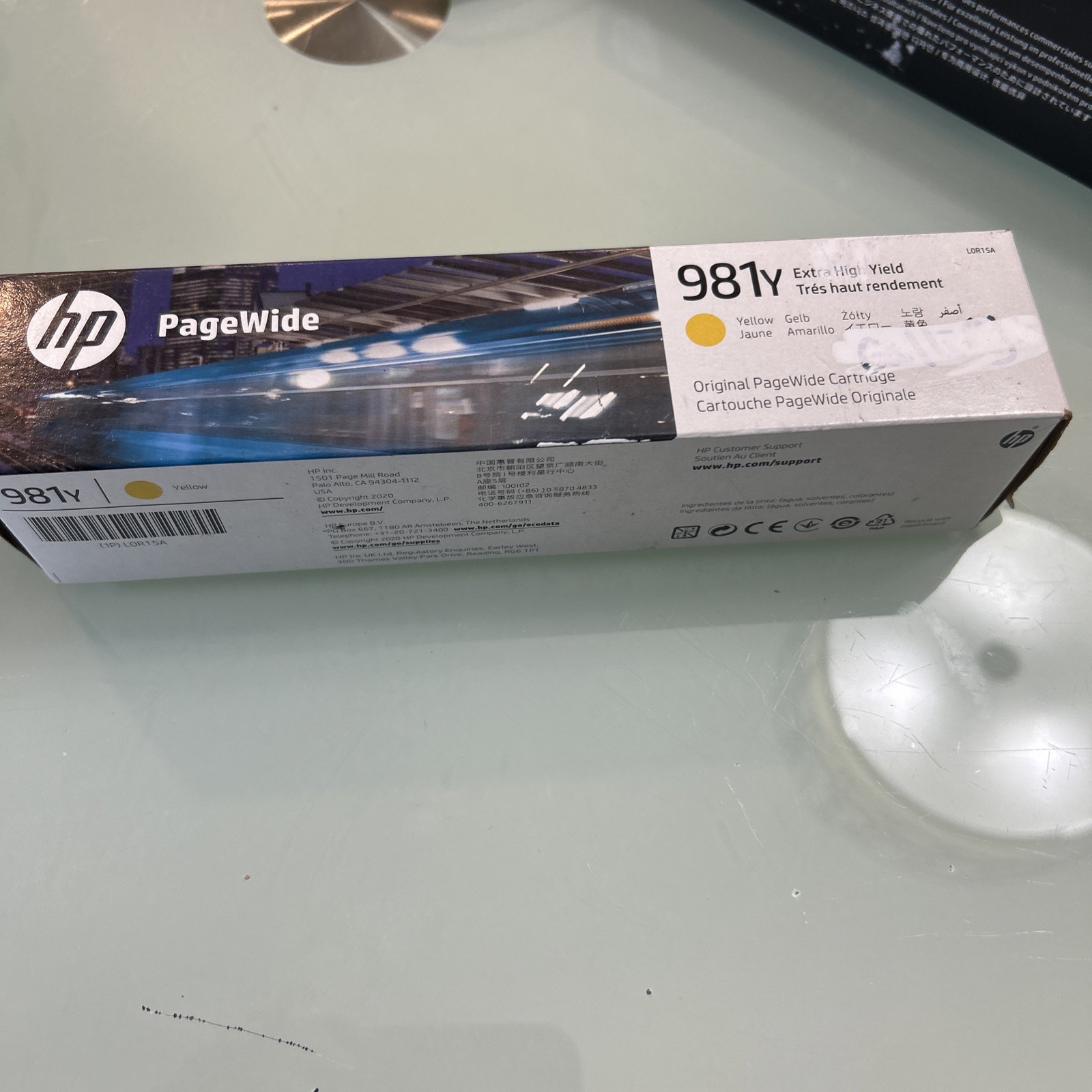 HP 981Y L0R15A  YELLOW Original Ink Cartridge -factory Sealed