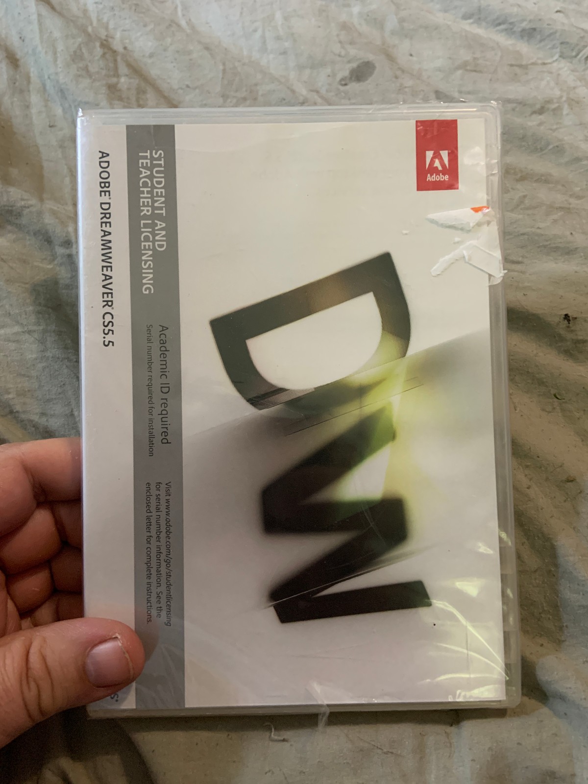 adobe dreamweaver cs5.5 software Student & Teacher License New/ unused - Windows