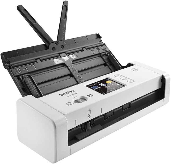 Brother ADS1700W Wireless Duplex Compact Color Desktop Scanner with Touchscreen