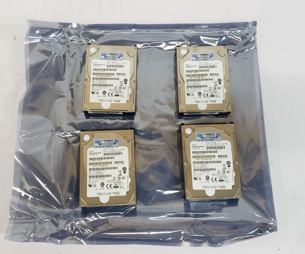 Used Lot of 4 Toshiba SAS (NOT SATA) HP AL14SEB090N Enterprise Drives