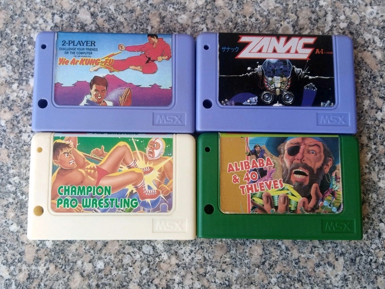 Vintage Lot of 4 MSX Games Konami صخر 😊