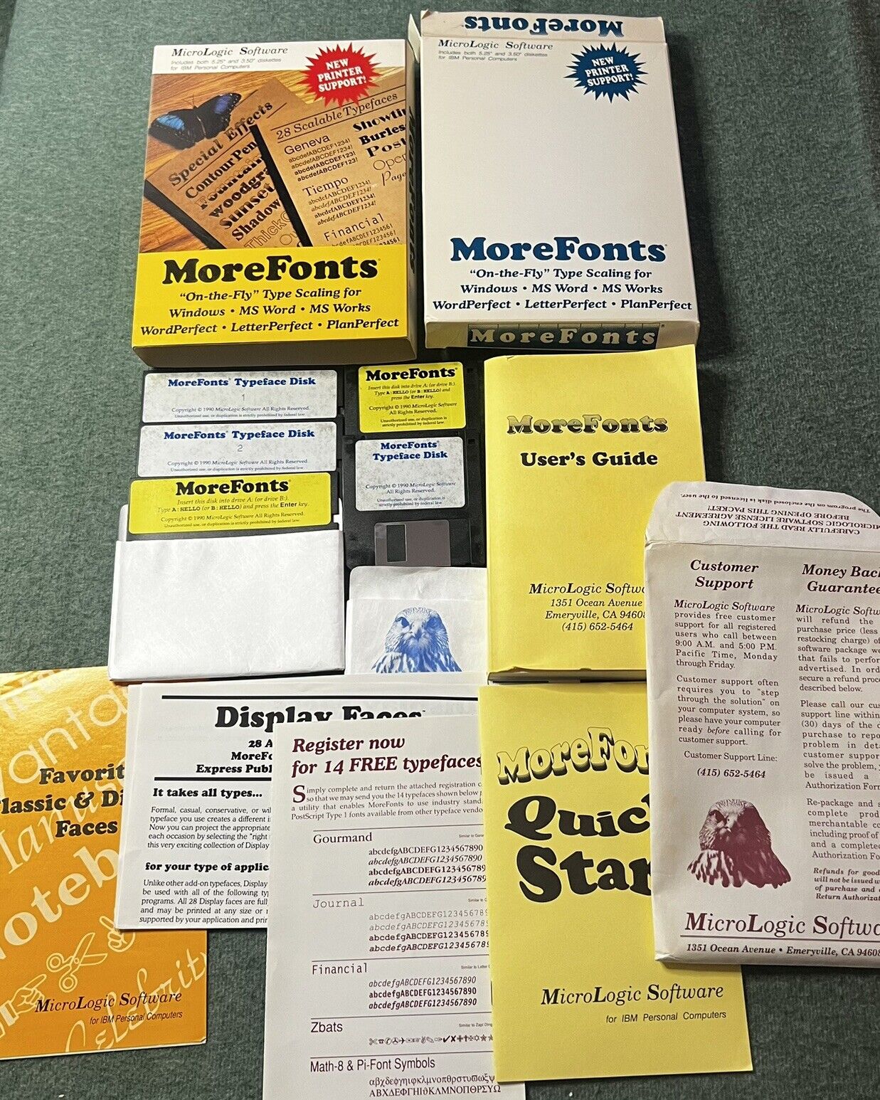 VTG Software | More Fonts | MicroLogic 1991 | Manual, 3.5