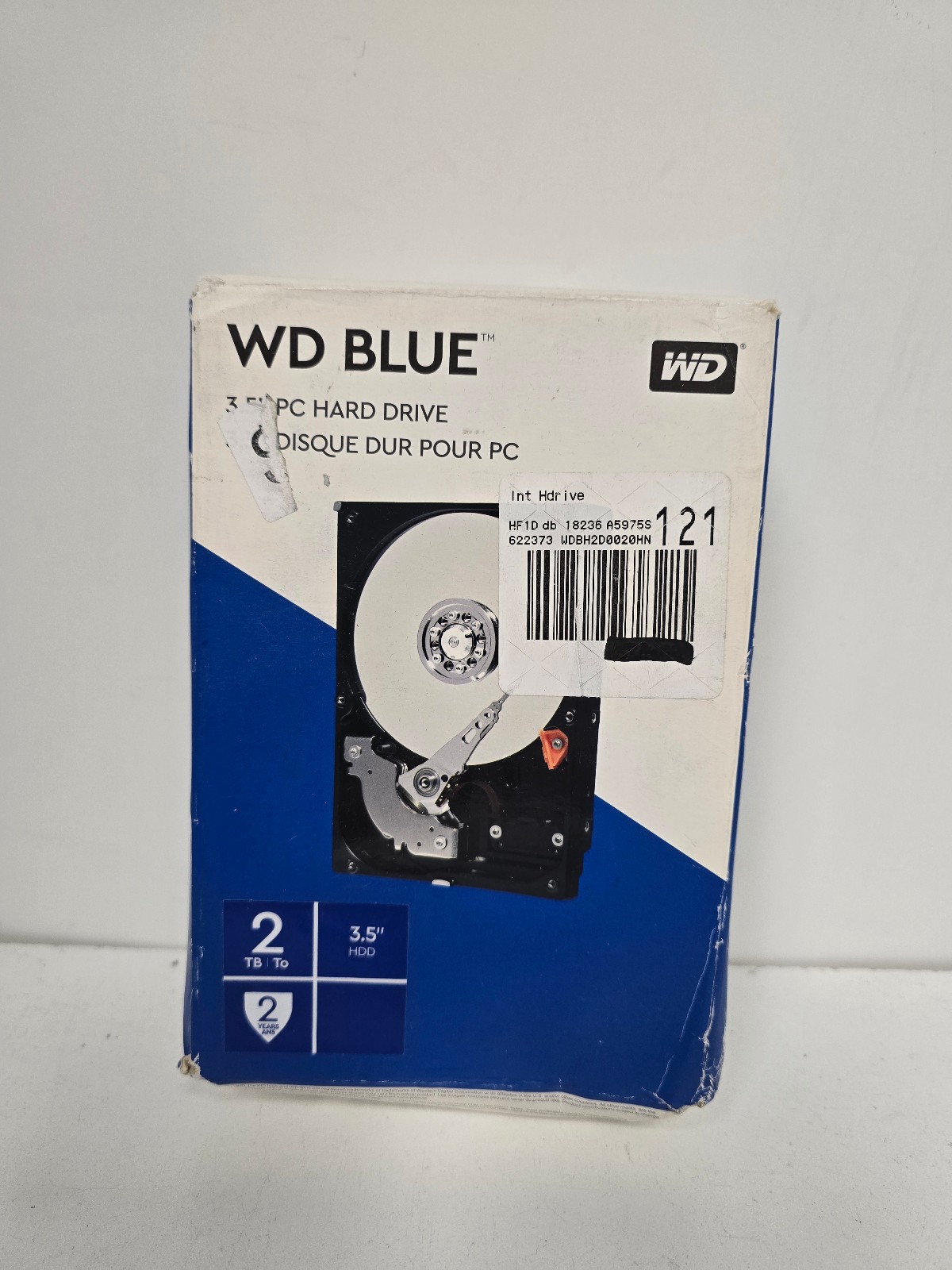 WD Blue 2TB 3.5" Desktop Internal Hard Drive - WDBH2D0020HNC-NRWM - SEALED