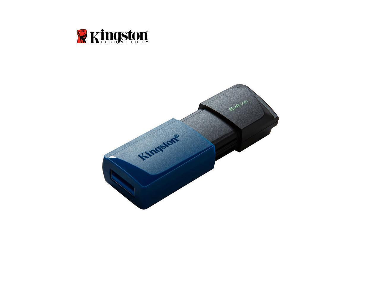 Kingston 64GB DataTraveler Exodia M SuperSpeed+ USB 3.2 (Gen 1) Flash Drive-Blue