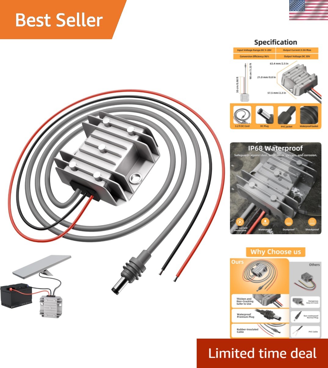 Starlink Mini 30V Power Adapter: Plug-and-Play, Safe for Harsh Environments